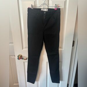 Abercrombie & Fitch High Waist Skinny Long Black Jeans